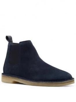 CLARKS OriginalS Desert Chelsea Boots - Navy, Size 11, Men