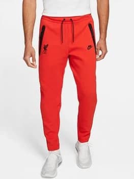 Nike LFC Mens NSW Tech Fleece Pullover Pants - Red/Black, Red Size M Men