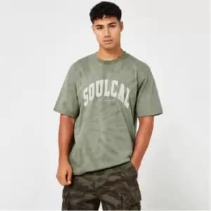 SoulCal Tie Dye T Shirt Mens - Green