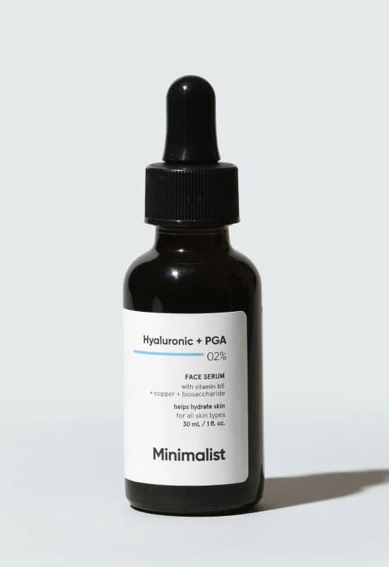 Minimalist Hyaluronic + PGA 02% Face Serum Clear unisex