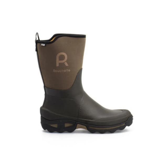 Rouchette Mens Half Wellington Garden Boots - Brown