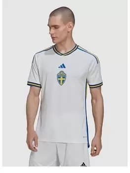 adidas Sweden Mens Away 22/23 Replica Shirt, White Size M Men
