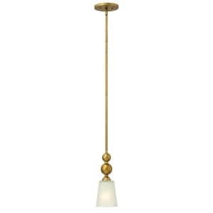 1 Light Ceiling Mini Pendant Vintage Brass, E27