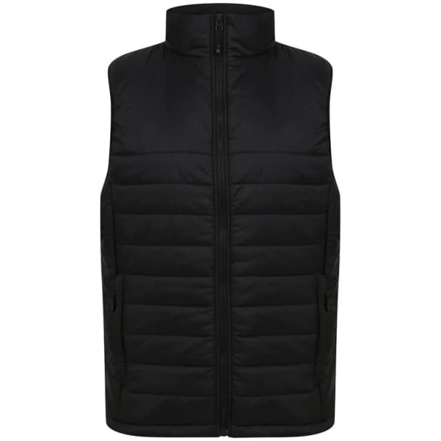 Henbury Mens Padded Gilet in Black Size: XS Black Male XS