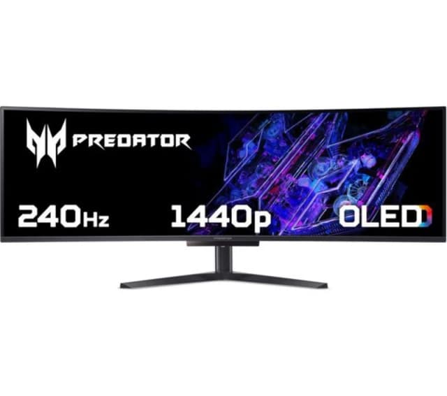 Acer Predator X49Xbmipphuzx Dual Quad HD 49" Curved OLED Gaming Monitor - Black 4711121822544