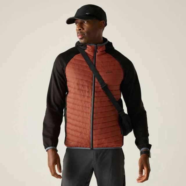 Regatta Mens Andreson Hybrid Insulated Quilted Jacket in Burnt Orange Size: Medium Burnt Orange Male M