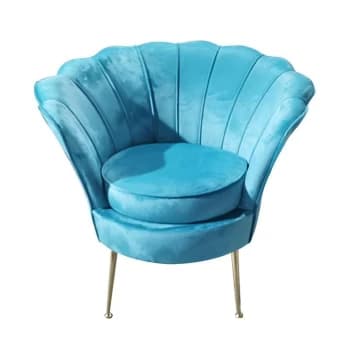 Stanford Home Scallop Armchair 24 - Teal