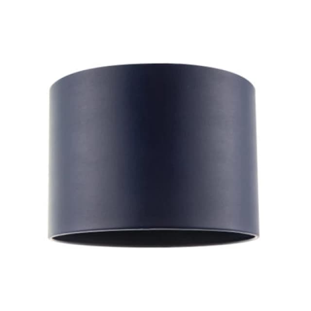 Happy Homewares Classic Navy Blue Faux Leather Lamp Shade With Inner Cotton Lining