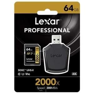 Lexar Professional 2000x SDXC UHS-II Card 64GB