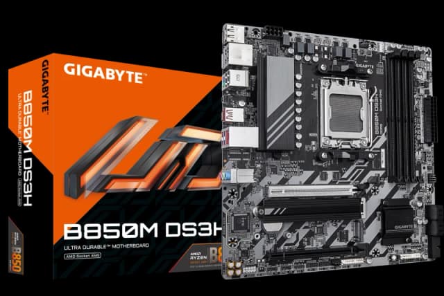 Gigabyte B850M DS3H AMD Ryzen AM5 DDR5 mATX Motherboard