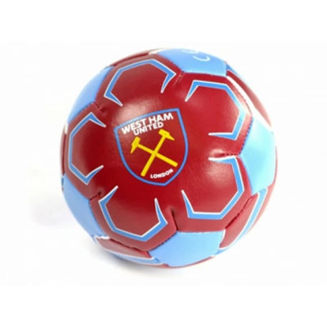 West Ham United FC West Ham United FC West Ham FC Official 4" Mini Soft Football in Red Red One Size Unisex 5057520432304