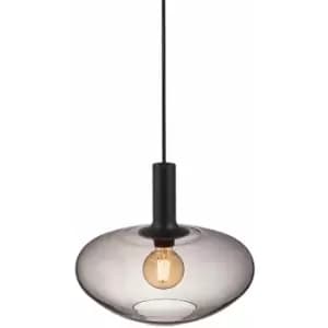 Nordlux Alton 35cm Dome Pendant Ceiling Light Black, E27
