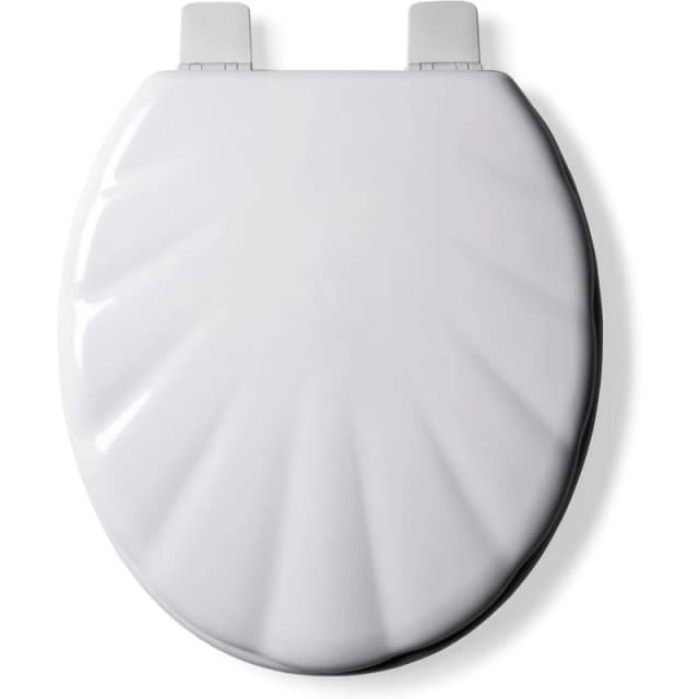 Croydex Shell Style Stick 'N' Lock Toilet Seat White WROUL Unisex