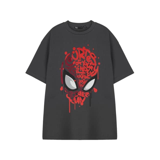 Marvel Marvel Men Short Sleeved T-Shirt in Grey Size: Medium Grey M Male 5063203901982