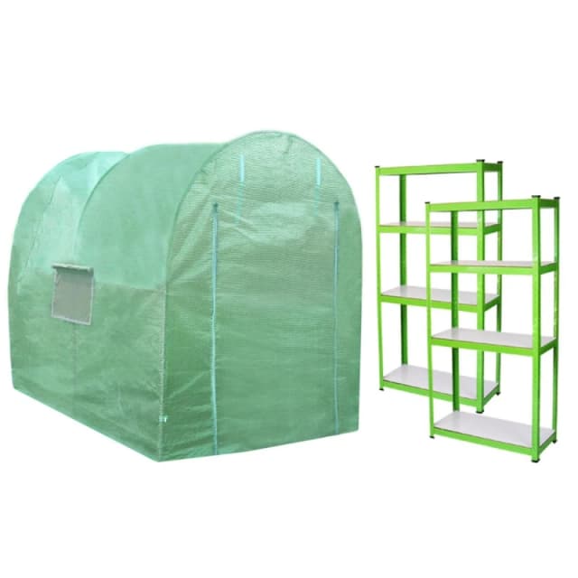 Monstershop Polytunnel 19Mm 2.5M X 2M With Racking 27948