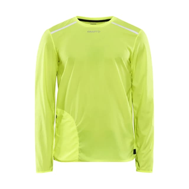 Craft CRAFT Men PRO Hypervent Long Sleeve Wind Top in Yellow Size: Medium Yellow M Male 7318573951326