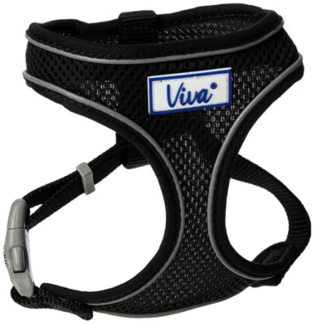 Ancol Viva Nylon Comfort Mesh Harness Black XS (Pack Of 1) 28 - 40 Cm