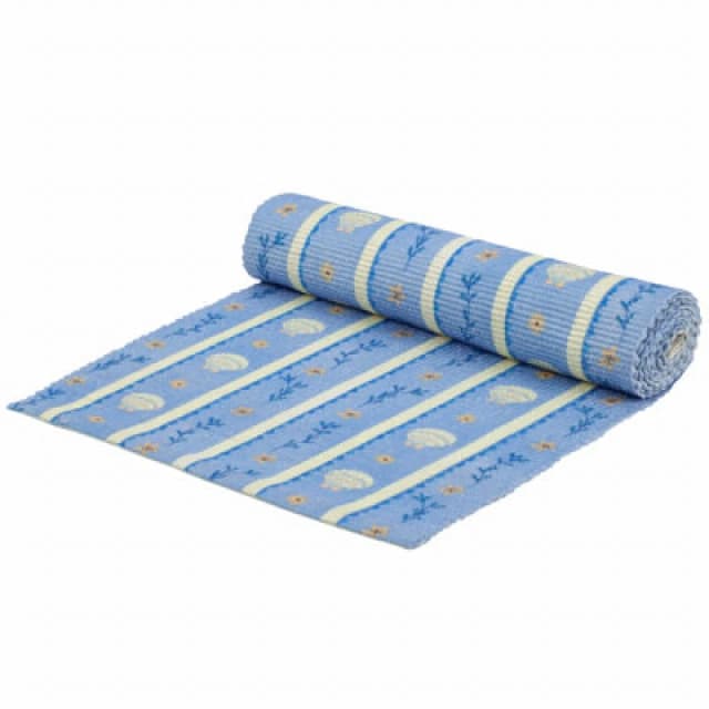 Furn furn. Sea Shells Indoor/Outdoor Table Runner in Blue Blue One Size Unisex 5025532823731