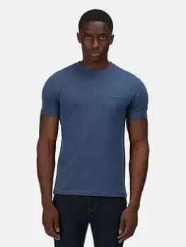 Regatta Caelum T-Shirt - Blue, Denim Size M Men