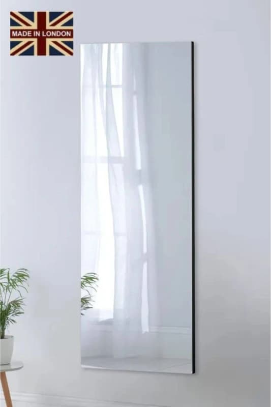 Yearn Mirrors Yearn Mirrors Large Narrow Full Length Wall Mirror in Black One Size Unisex 0716053065650