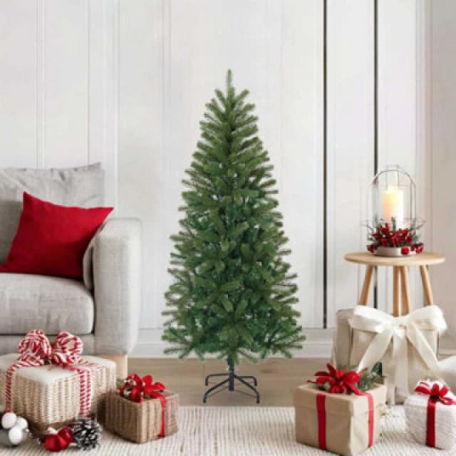 Vidaxl Artificial Christmas Tree Green 120 Cm Pvc, Pe And Steel