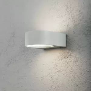 Konstsmide Teramo Outdoor Modern Up Down Wall Light Grey, IP44