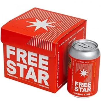Freestar Award Winning 0.0% ABV Gluten/F Beer - Multi Can - (330mlx4)