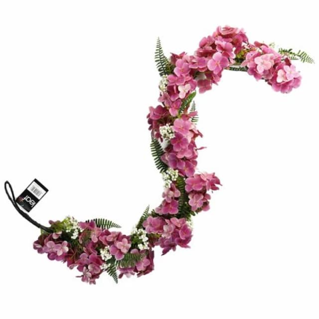 Leaf Artificial Hanging Trailing Plant Pink Blossom Garland Botanik Pink
