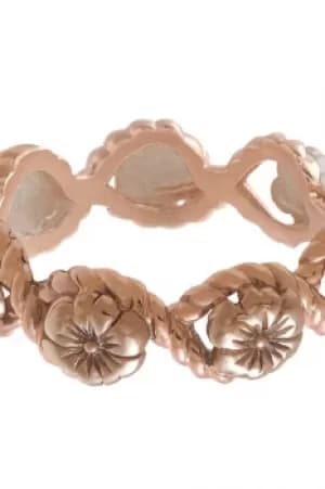Ladies Olivia Burton Rose Gold Plated Rope Ring OBJ16FSR05