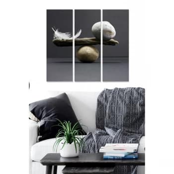 MDF32025019 Multicolor Decorative MDF Painting (3 Pieces)