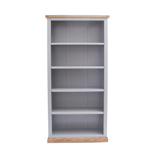 Cabinet Bits Biccari Grey Bookcase 180X90X30Cm