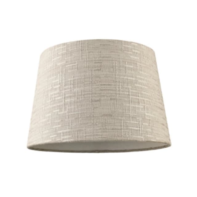 Happy Homewares Silver Grey Jacquard Cotton Drum Lamp Shade For Lamp Base Or Pendant