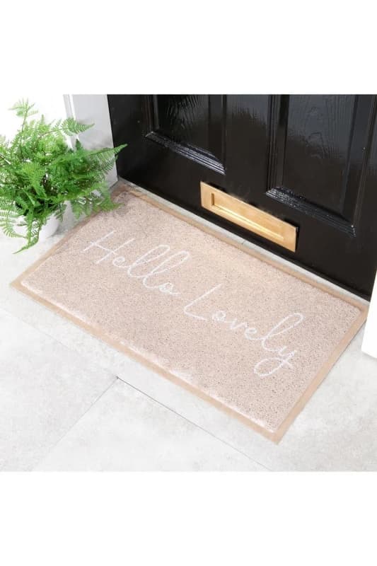 Native Natural Beige Hello Lovely Doormat (70 X 40Cm)