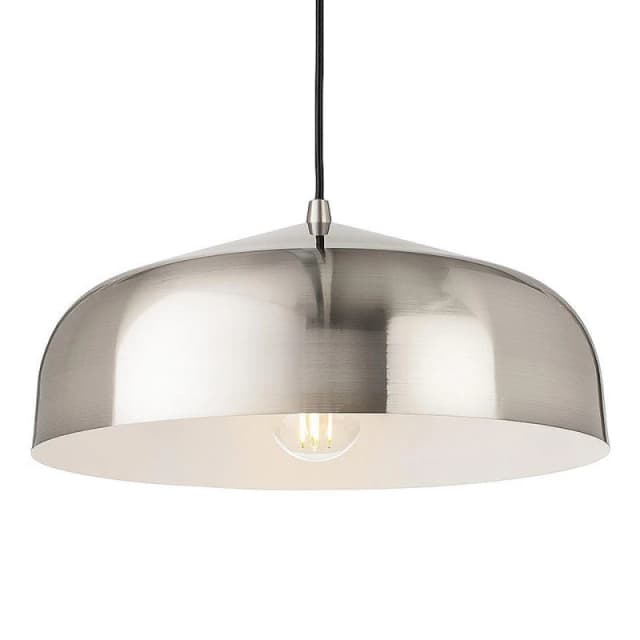Firstlight Canelo Pendant Light in Brushed Steel