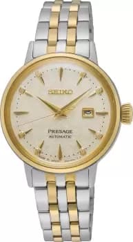 Seiko Presage Watch Cocktail Time White Lady Diamond Twist