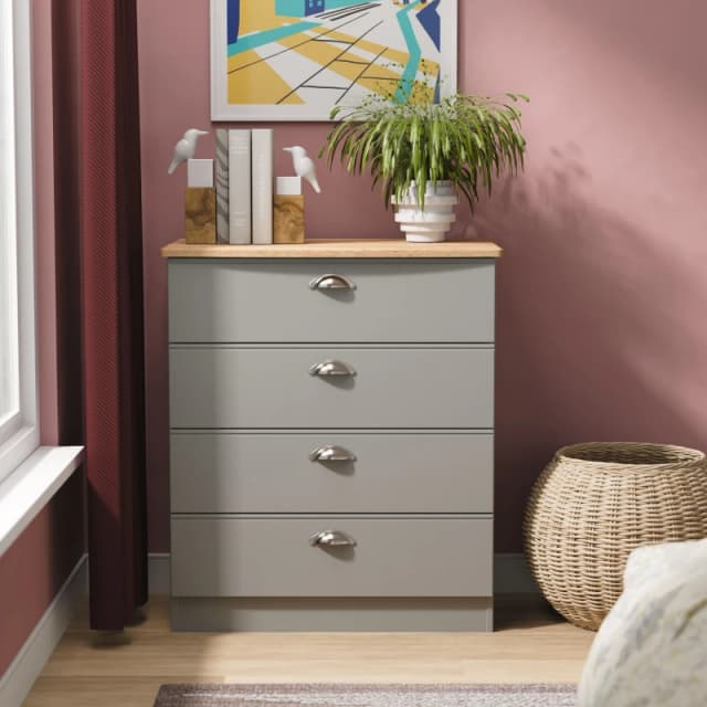 Welcome Brooke 4 Drawer Chest Grey - Welcome Grey NK71601