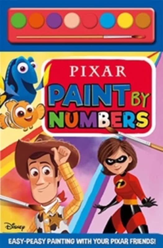Pixar: Paint By Numbers Paperback / softback