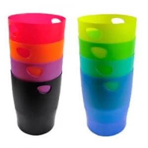 Exacompta Waste Paper Bin EcoBin 15L 38 x 30 x 10cm Grey Pack of 8