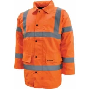 Tuffsafe Hi-vis 2XL Orange Waterproof Coat CL3