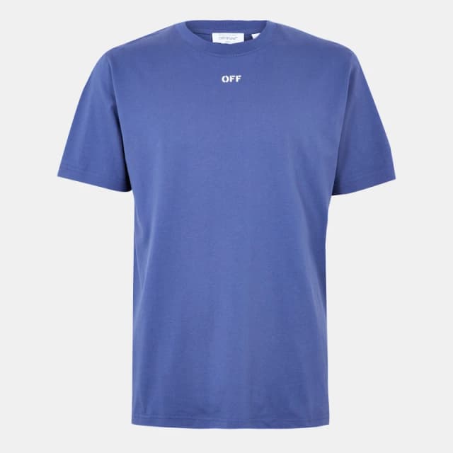 Off White Mens Stamp T-Shirt Blue/White male XS