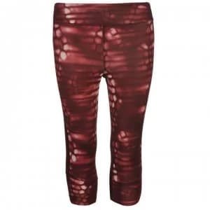 adidas Supernova AOP Three Quarter Running Tights Ladies - Maroon