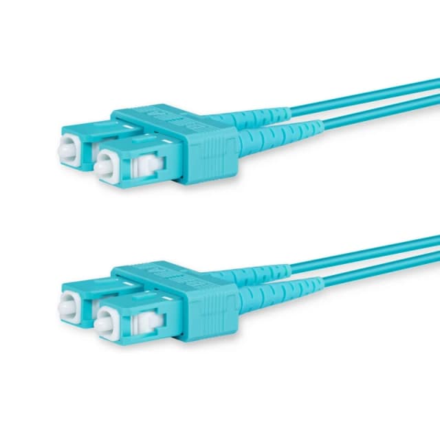 Lanview LVO231302 InfiniBand/fibre optic cable 2m 2x SC OM3 Aqua colo