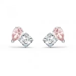Swarovski Attract Soul Pink and White Crystal Stud Earrings 5517118