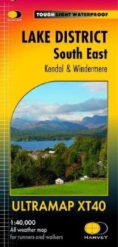 Lake District South East Ultramap : Kendal & Windermere Sheet map, folded