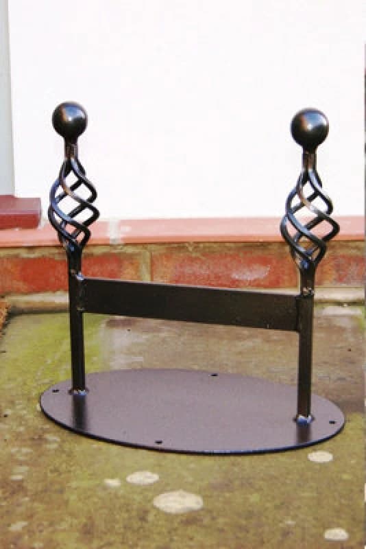 Poppy Forge Classic Boot Scraper - Steel Shoe Cleaner - Steel - L22.9 X W34.9 X H33.5cm - Black