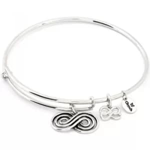 Ladies Chrysalis Silver Plated Spirited Infinity Expandable Bangle