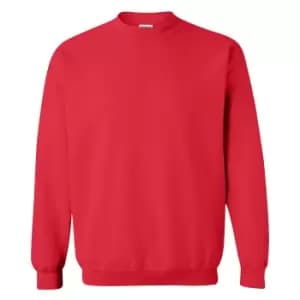 Gildan Childrens Unisex Heavy Blend Crewneck Sweatshirt (Pack Of 2) (L) (Red)