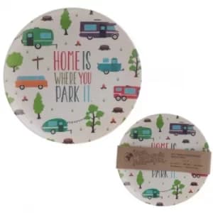 Caravan Design Plate Bambootique Eco Friendly