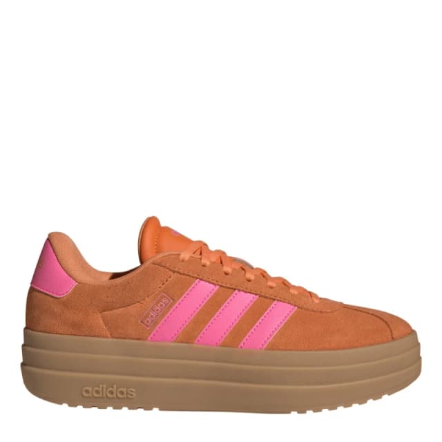 adidas VL Court Bold Womens Trainers Orange/Pink/Gum female 6 (39.3)