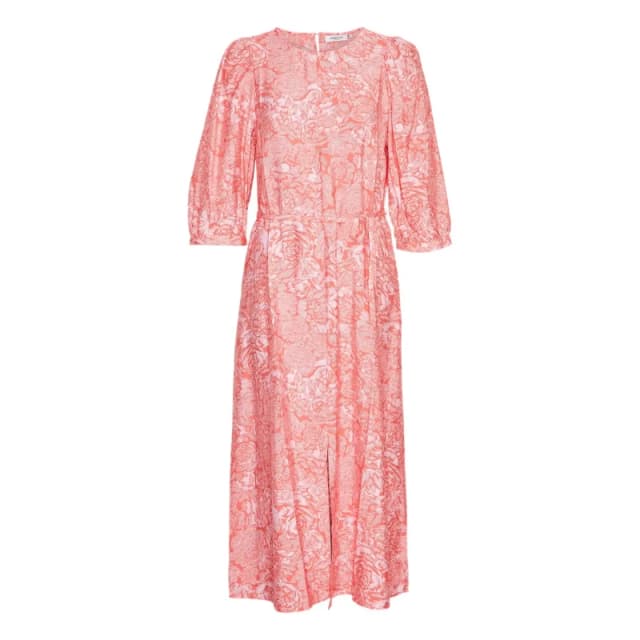 moss copenhagen 3/4 dress For Her Moss Copenhagen Divina Ladonna AOP Rose Female S